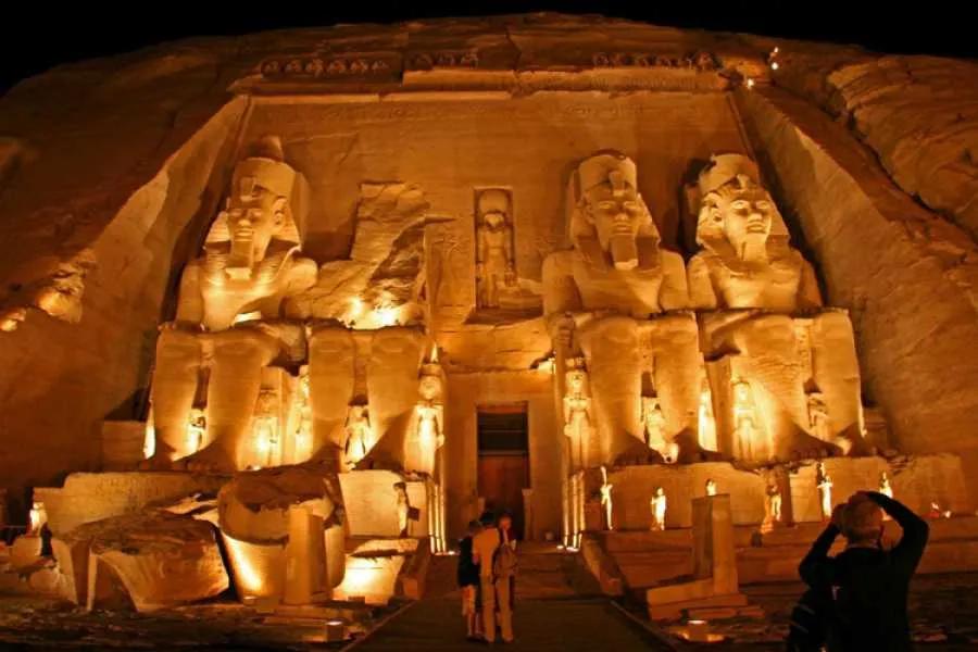 Sound And Light Show In Abu Simbel From Aswan Over Night